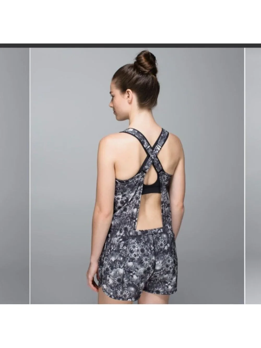Lululemon The Runsie Flowabunga Black Angel Wing / Black